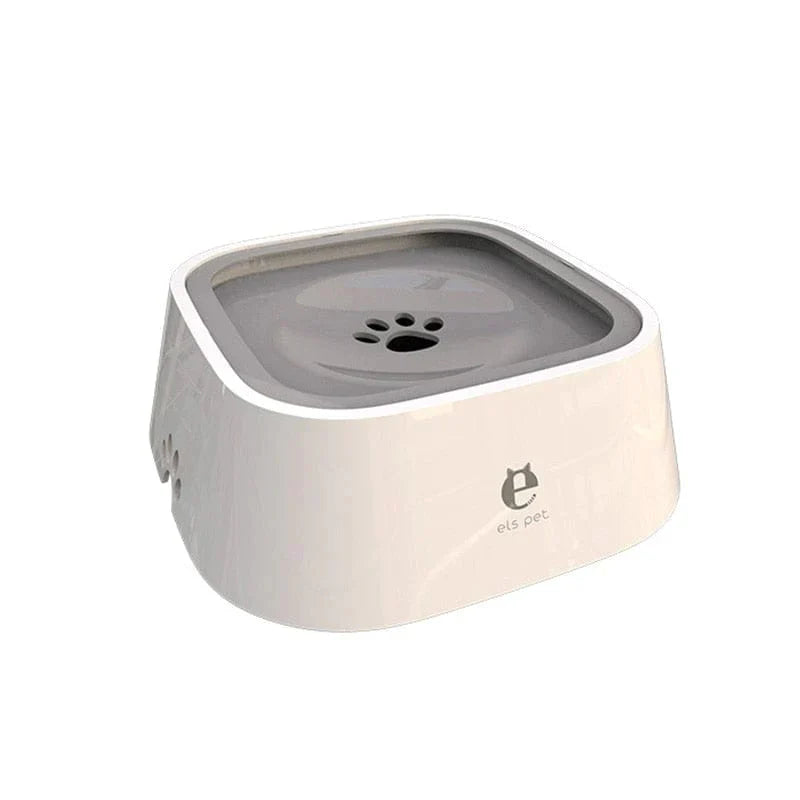 Dog Drinking Water Bowl with Floating Design