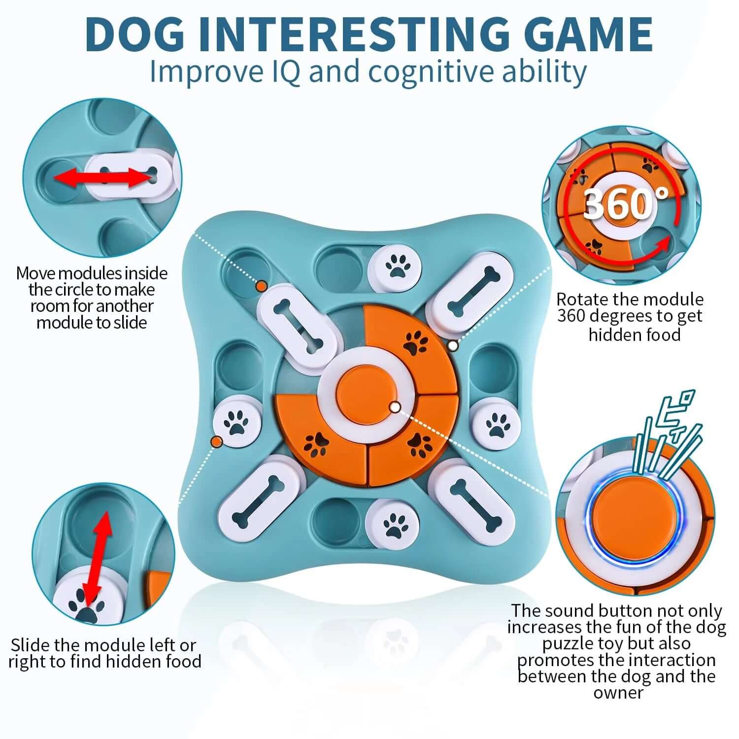 EdyPet Interactive Dog Puzzle &amp; Treat Dispenser