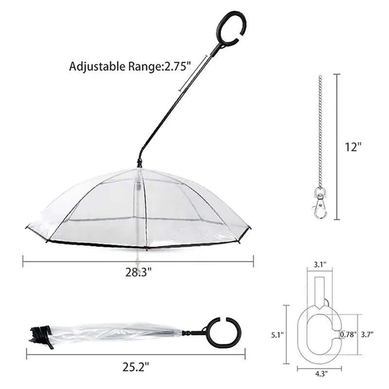 transparent dog umbrella &amp; Dog Umbrella