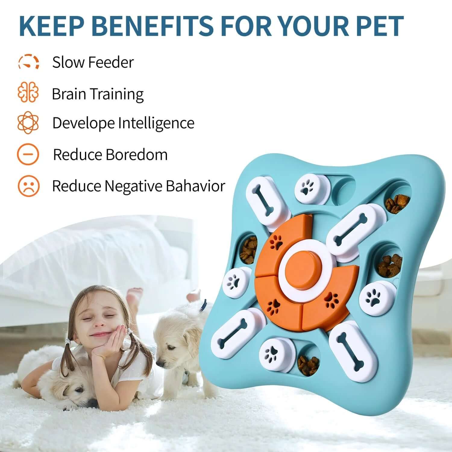 EdyPet Interactive Dog Puzzle &amp; Treat Dispenser