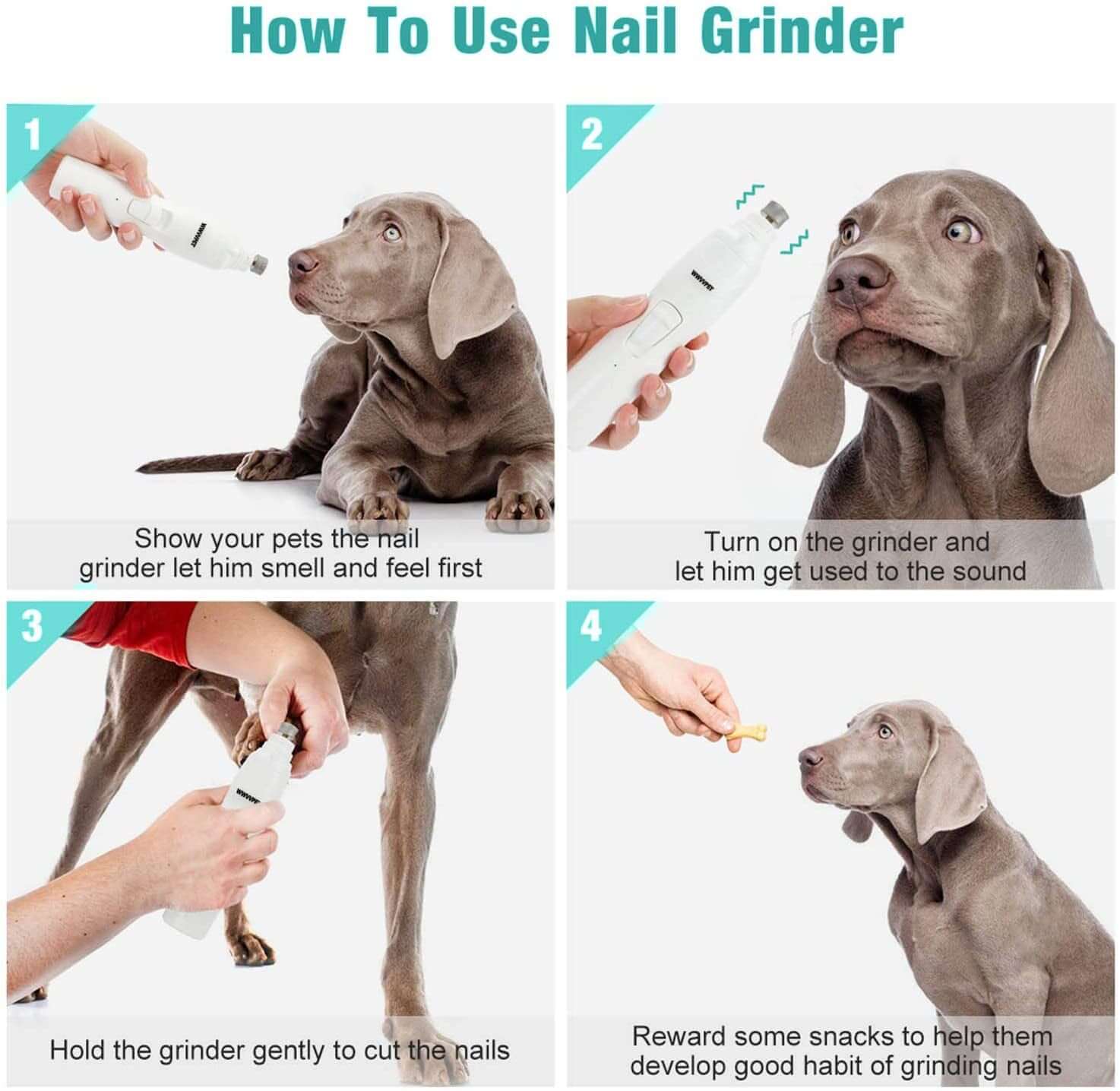 EdyPet™ Quiet LED Pet Nail Grinder