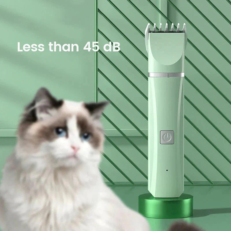 4 in 1 Electric Pet Grooming Kit - Hair Trimmer, Clippers, Nail Grinder for Cats &amp; Dogs