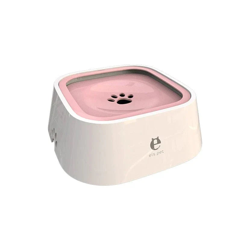 Dog Drinking Water Bowl with Floating Design